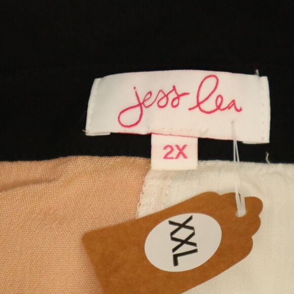 Jess Lea Colorblock Button down Blouse Size 2X Lightweight NEW - Picture 6 of 11